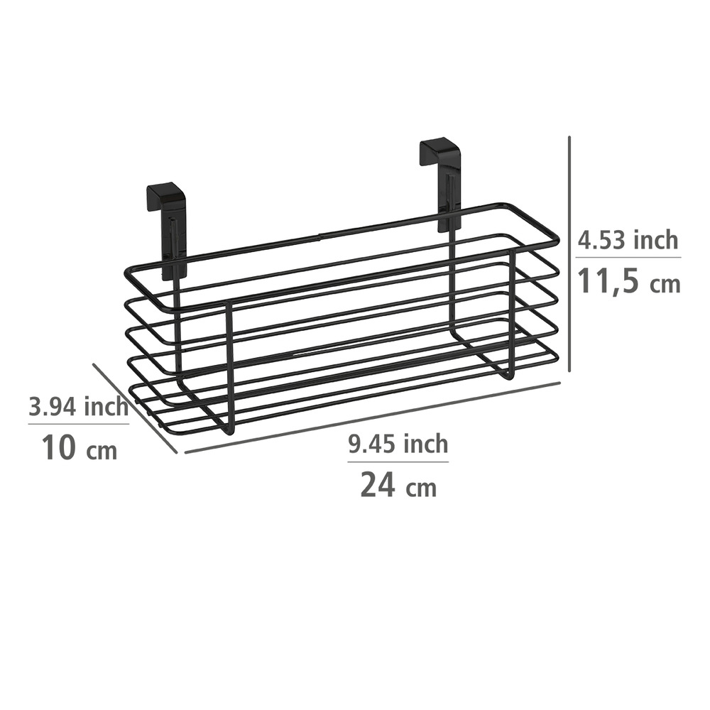 Panier à suspendre Slim  Noir