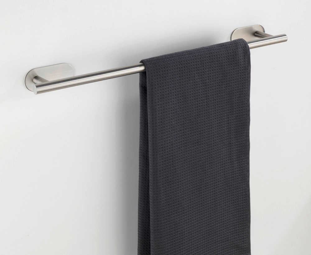 Turbo-Loc® Barre porte-serviette Uno Orea Mat acier inox  fixer sans percer