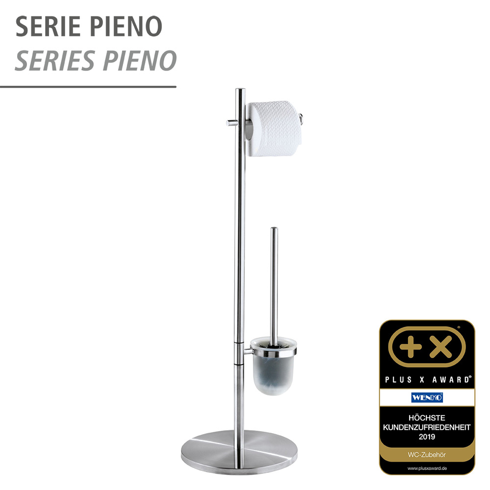 Combiné WC Pieno mat  acier inox