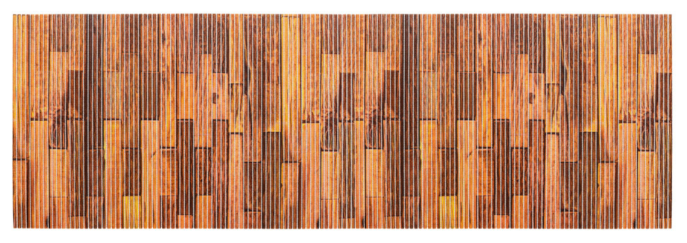 Tapis de bain en mousse, effet Parquet bois, 65x200 cm, Lambris  usage dans toute la maison, antidérapant