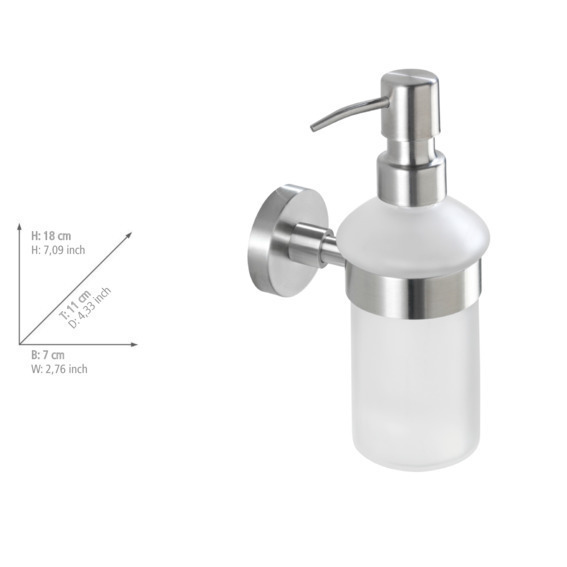 Distributeur de savon Bosio  acier inox, 200 ml