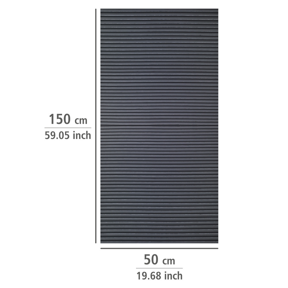 Tapis anti-dérapant noir  150 x 50 cm, découpable