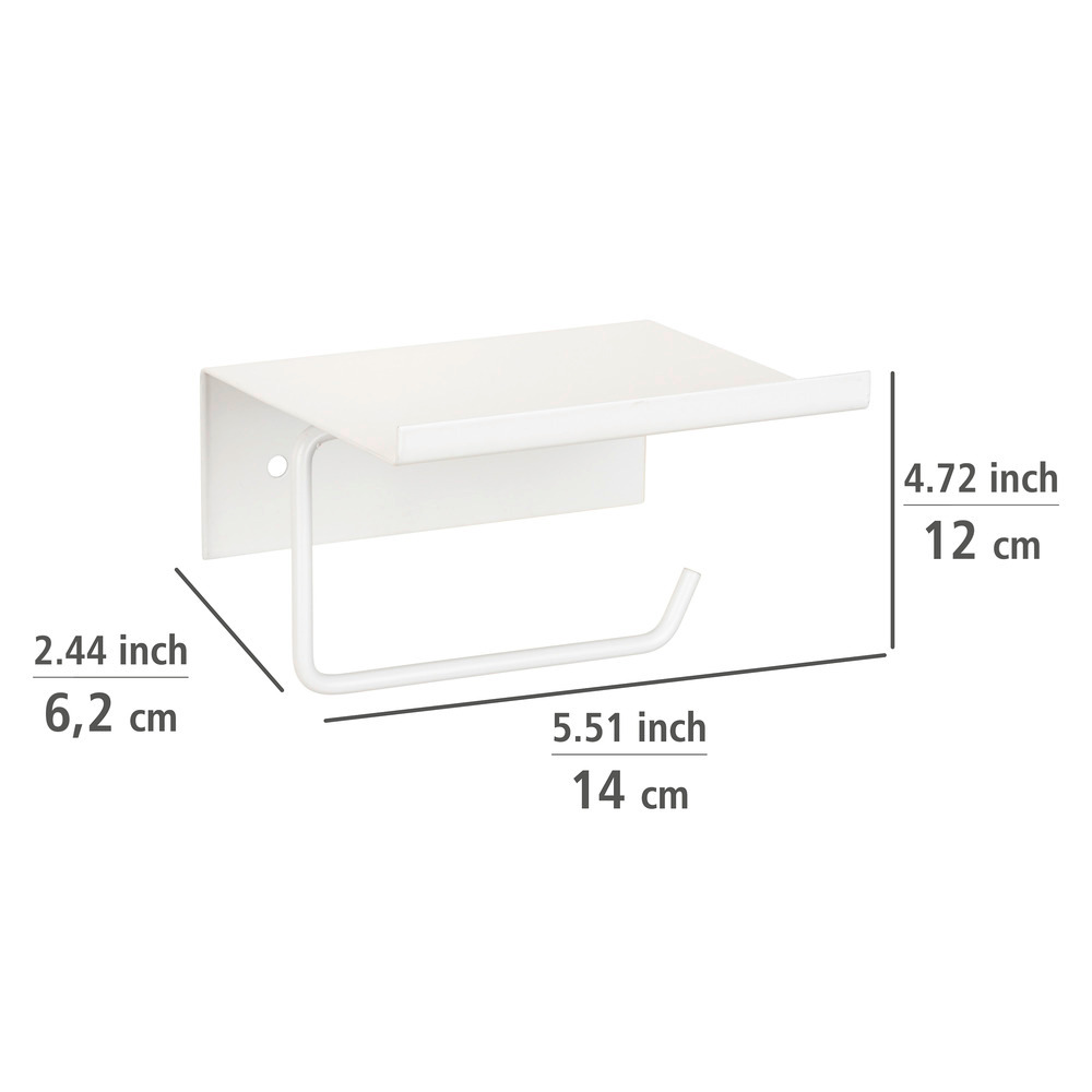 Distributeur de papier toilette Desulo blanc  avec tablette