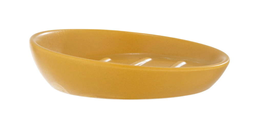 Porte-savon Badi Jaune Céramique  Ø 11,5 x 3 cm