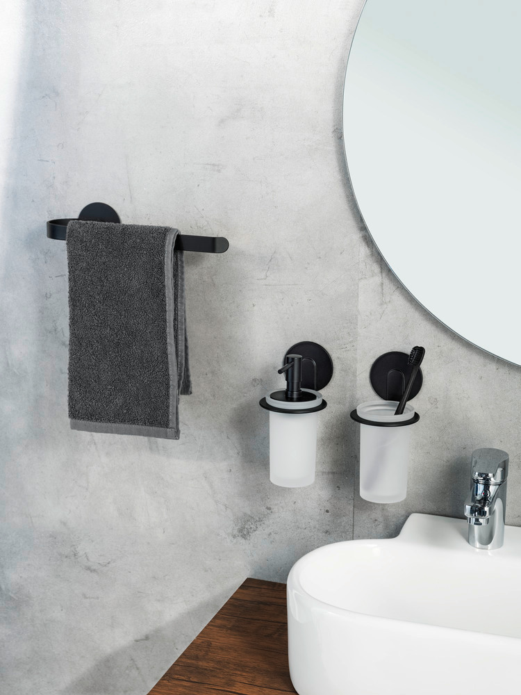 Turbo-Loc® porte-serviettes Bivio Black matt  en aluminium