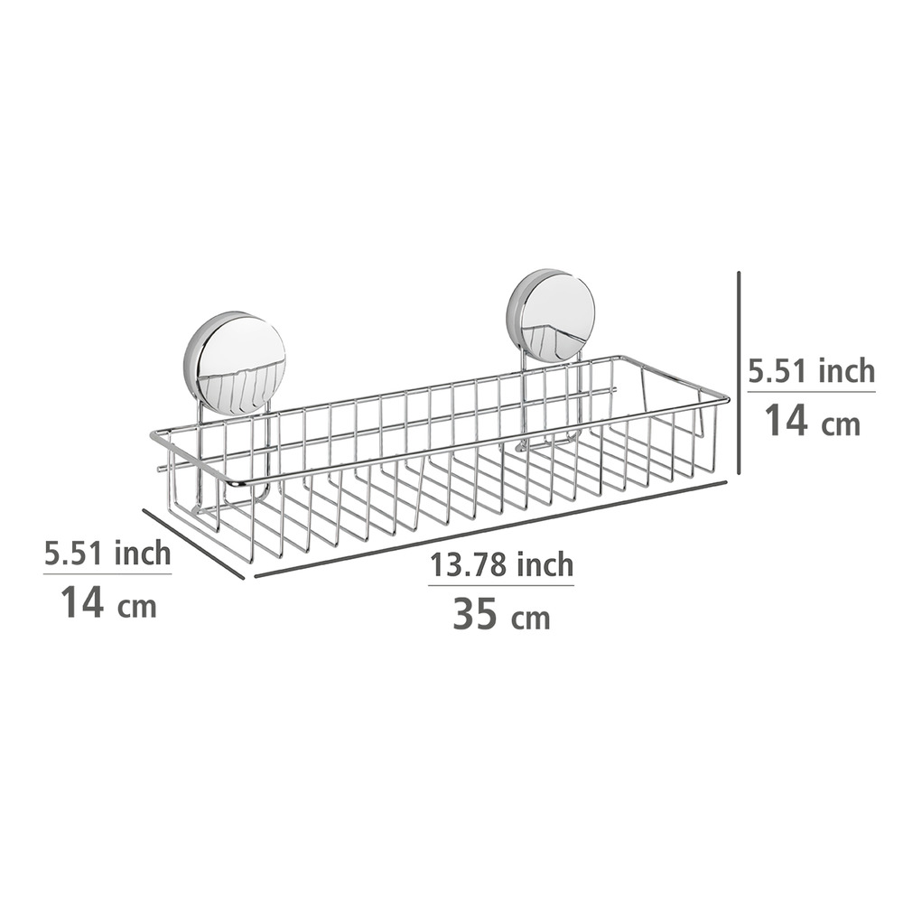 Panier de douche mural, solution sans perçage, innovation "Static Loc Plus", Osimo  solution sans perçage, innovation "Static Loc Plus"