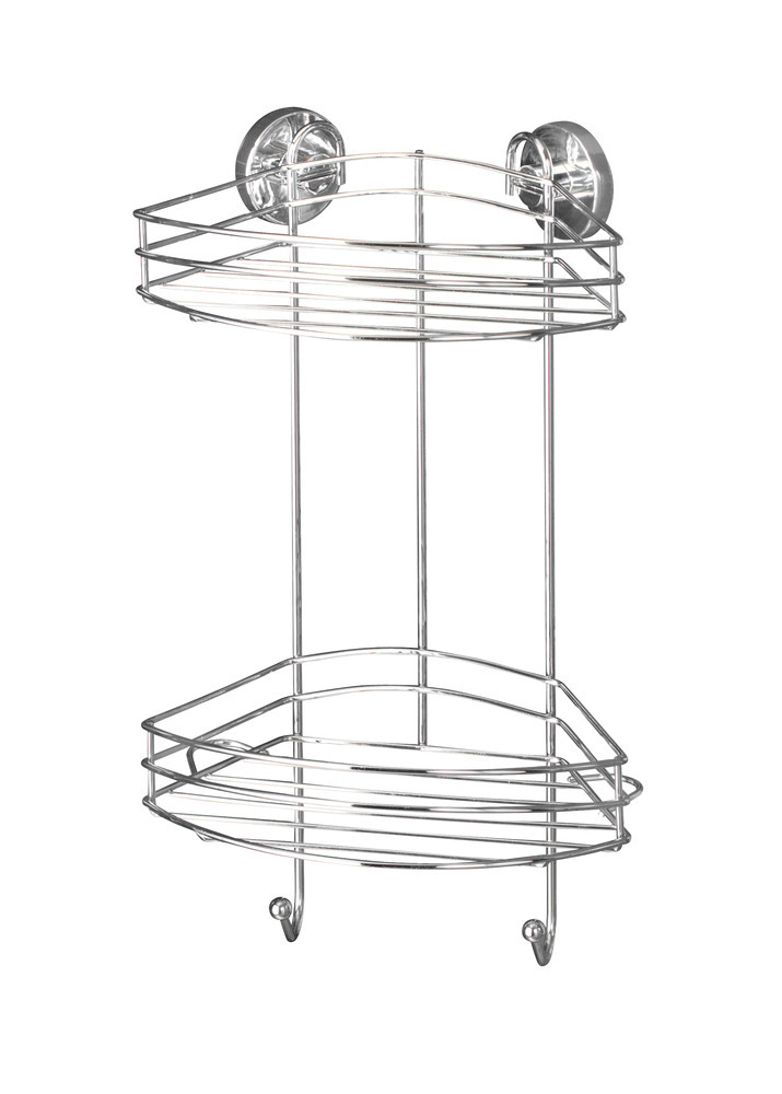 Vacuum-Loc® étagère d'angle à 2 niveaux  fixer sans percer