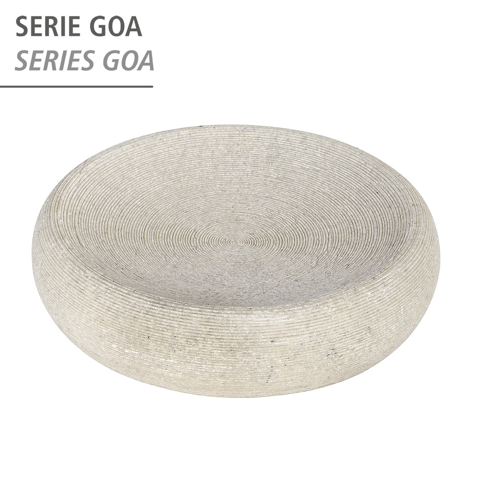 Porte savon Goa beige  polyrésine