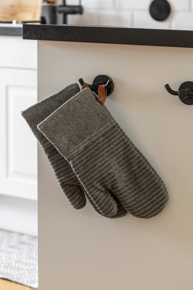 Gants de cuisine Ada Stripes  gris