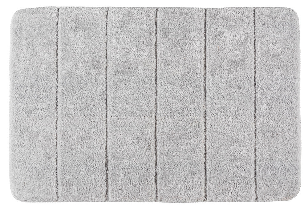 Tapis de bain Steps gris clair  microfibre