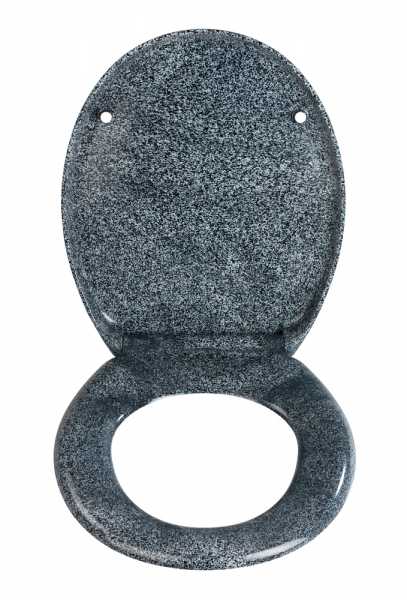 37,5x44,6 cm Abattant WC avec Frein de Chute Fixation Acier abattant WC Original Effet Granit 