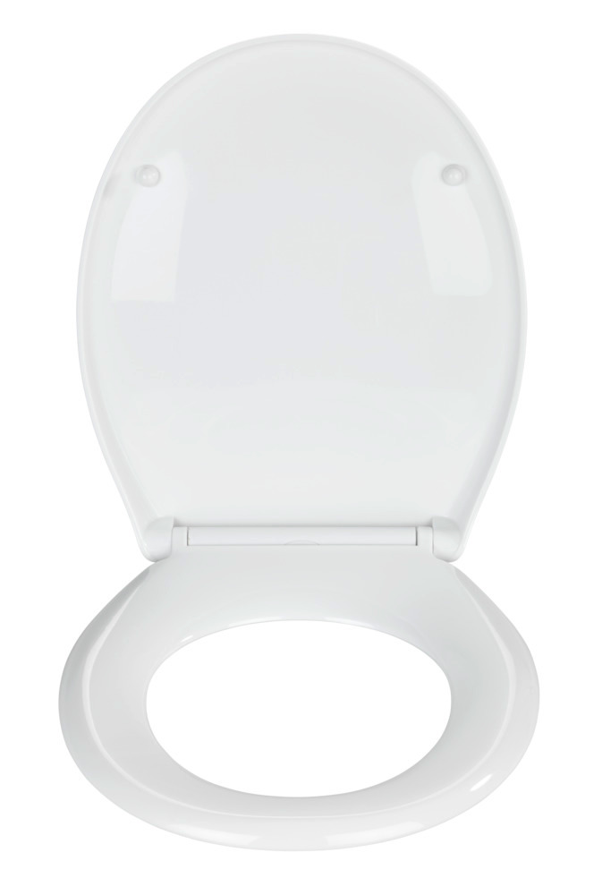 WENKO Abattant WC avec frein de chute Premium Kos, abattant WC clipsable  avec fixation inox, Thermoplastique